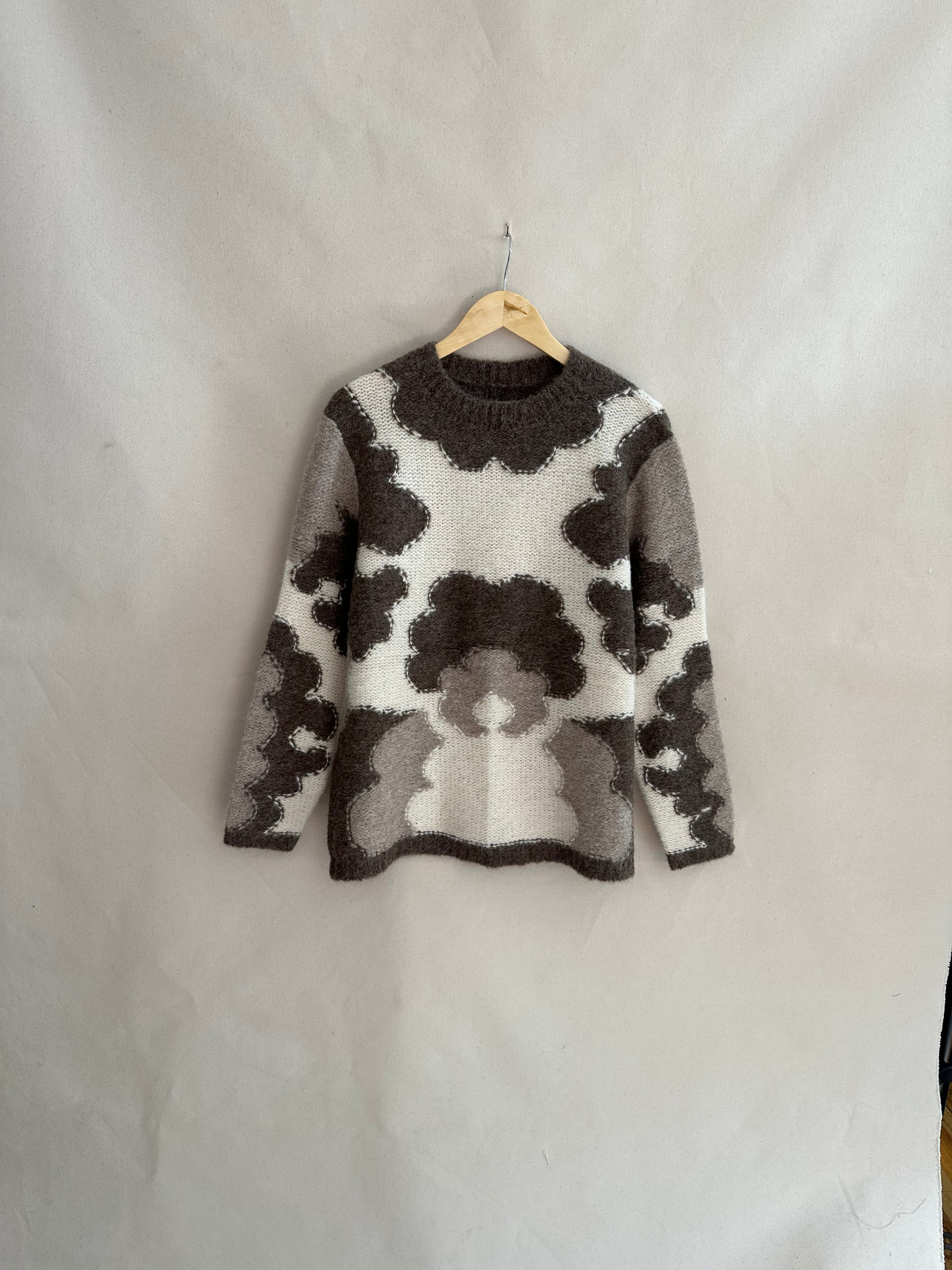 Cow Intarsia Sweater